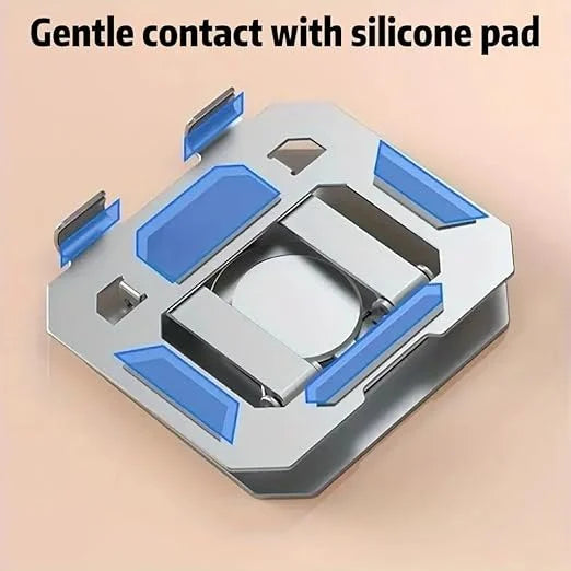 Adjustable Laptop Stand with 360° Rotating Base Tabletop Stand Foldable Portable Stand Holder Compatible for Notebook Ipad, laptop