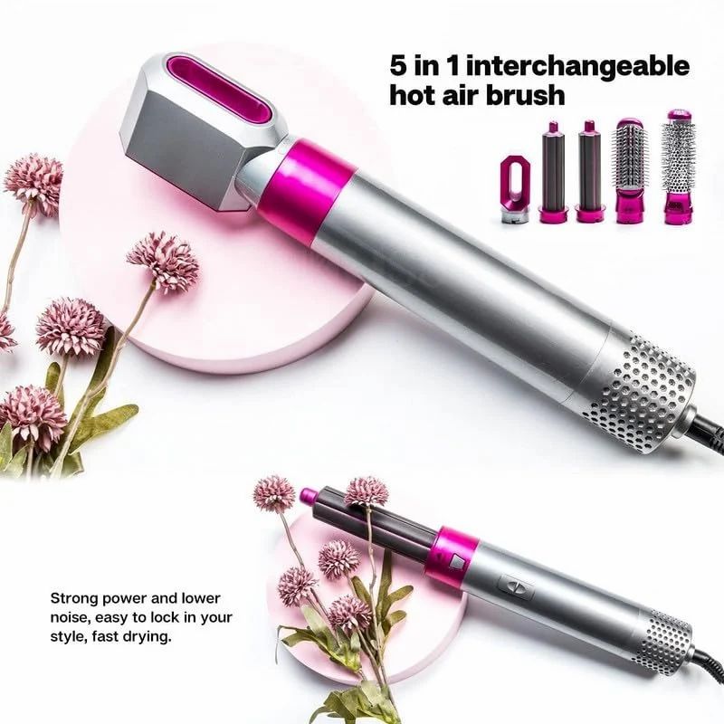 5 IN 1 Hair Styler Dryer Comb and Styling Tool for Curly Hair, Straightening, Curling, Drying, Combing