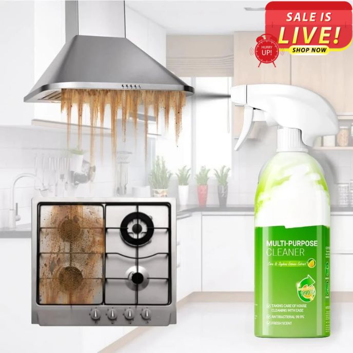 Multi-Purpose Cleaner🔥 Kitchen, Bathroom, Tiles & Floor Cleaning Spray (50% OFF)