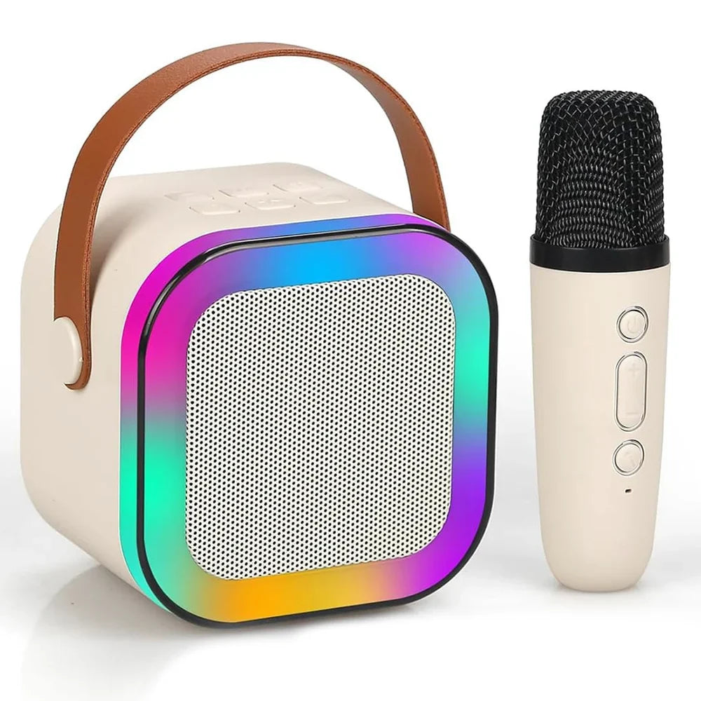 Portable Bluetooth Karaoke Speaker with Mic for Kids Teens Adults, Ideal Gifts for Girls Boys Birthday Holiday Home Party