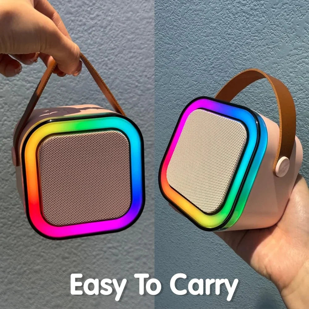 Portable Bluetooth Karaoke Speaker with Mic for Kids Teens Adults, Ideal Gifts for Girls Boys Birthday Holiday Home Party